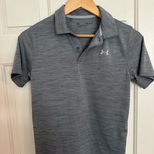 Under Armour Boys Charcoal Polo Shirt - never worn
